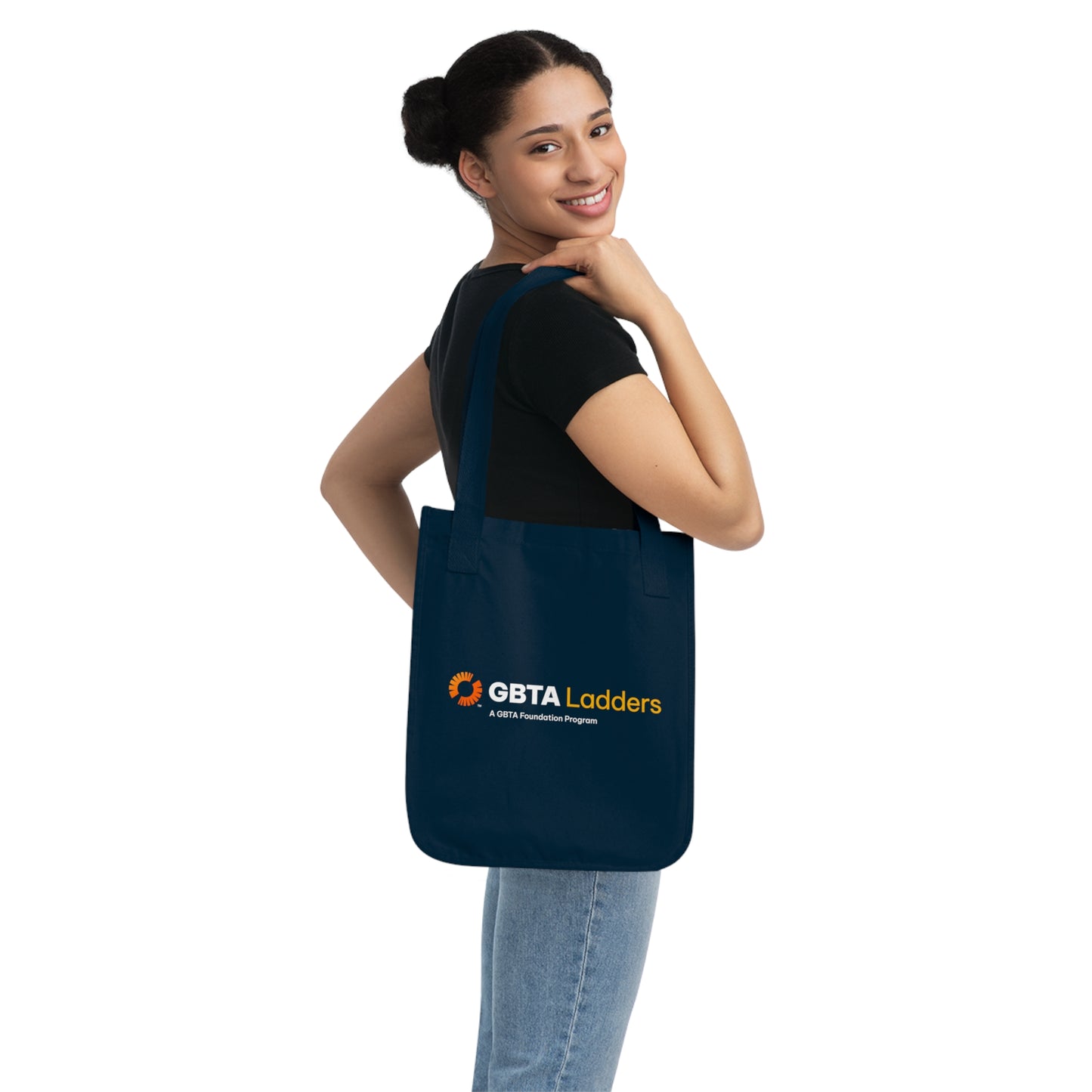 Eco-Friendly Organic Canvas Tote Bag - GBTA Ladders Logo