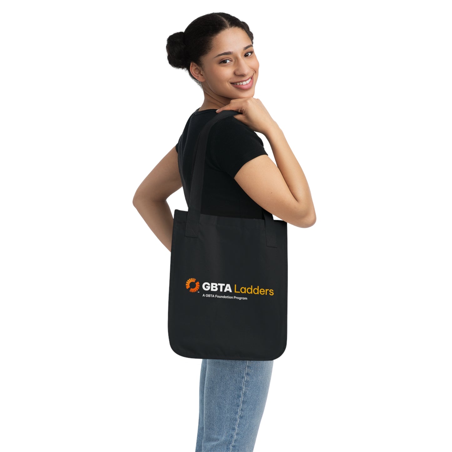 Eco-Friendly Organic Canvas Tote Bag - GBTA Ladders Logo