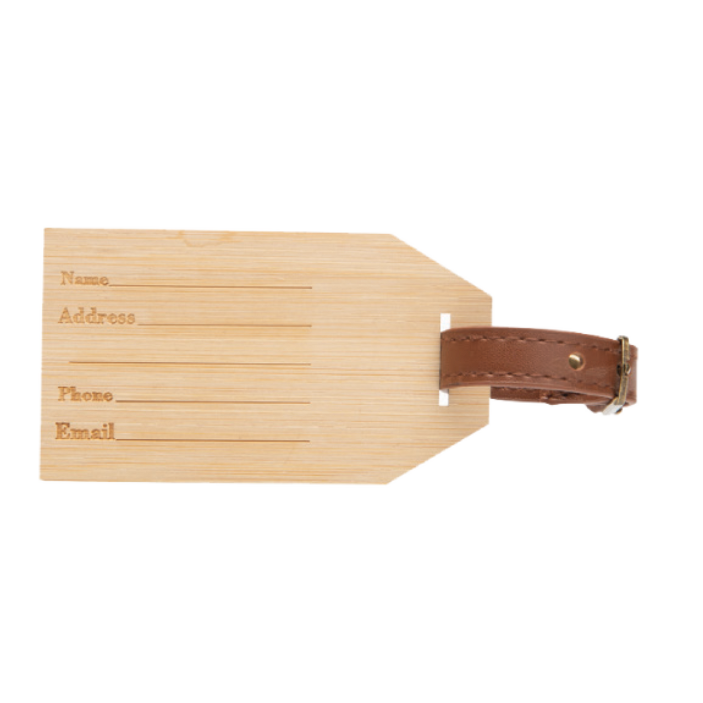 Bamboo Luggage Tag